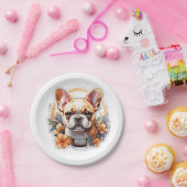 Anpassbare Niedliche Franchie Pappteller (Party)