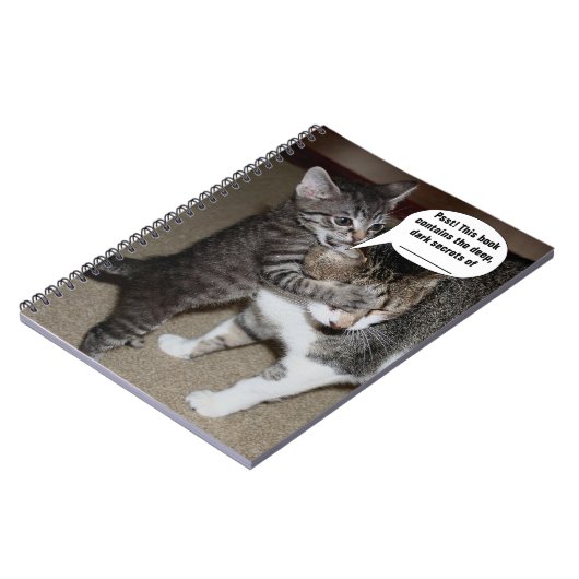 Anpassbare Niedliche Katzen-Notebooks Notizblock (Linke Seite)