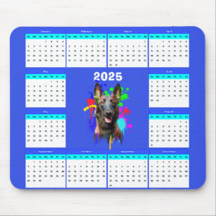 Anpassbare Niedliche Malinois-Dog-Kalender Mousepad