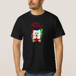 Anpassbare Niedliche Samoyed Dog Yappy Weihnachten T-Shirt