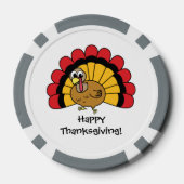 Anpassbare Niedliche Türkei Pokerchips (Rückseite)