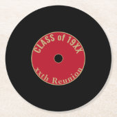 Anpassbare, Niedliche Wiedersehen-Untersetzer Runder Pappuntersetzer (Vorderseite)