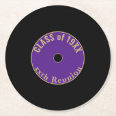 Anpassbare, Niedliche Wiedersehen-Untersetzer Runder Pappuntersetzer (Vorderseite)