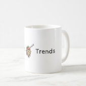 Anpassbare Noodle-Trend-Tasse Kaffeetasse (VorderseiteRechts)