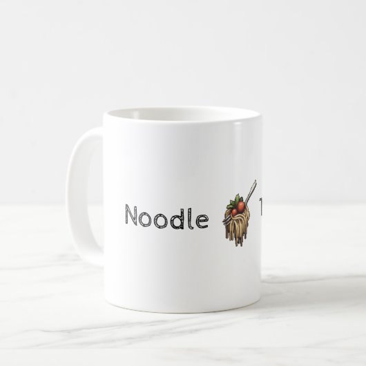 Anpassbare Noodle-Trend-Tasse Kaffeetasse (Vorderseite Links)