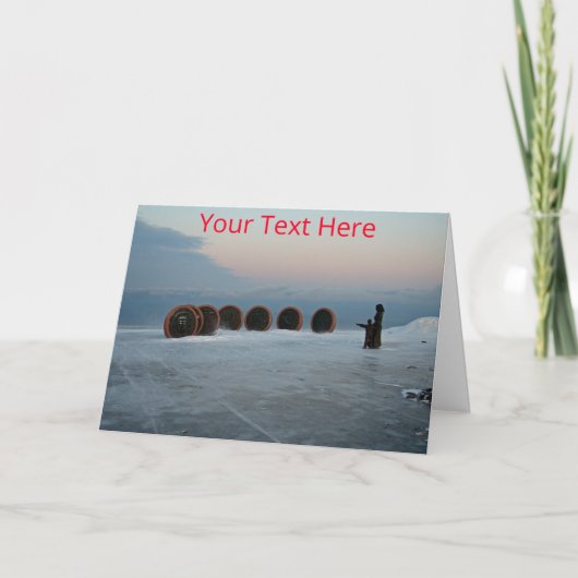 Anpassbare Nordkap, Norwegen Karte (Vorderseite)