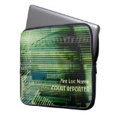 Anpassbare Notebook-Notebook-Reporter für Grüne Ho Laptopschutzhülle (Vorderseite Links)
