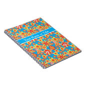 Anpassbare Notebook- oder Journal-, Ditsy-Blume Notizblock (Rechte Seite)
