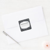 Anpassbare Notebookaufkleber für die Zusammensetzu Quadratischer Aufkleber (Umschlag)