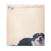 Anpassbare Notepad mit Border Collie Notizblock (Vorderseite)