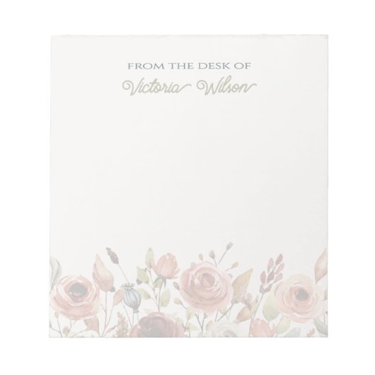 Anpassbare Notepad-Vorlage Notizblock (Vorderseite)