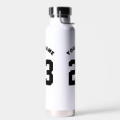 Anpassbare Nummer 23, Individuelle Name, Nummer Trinkflasche (Links)