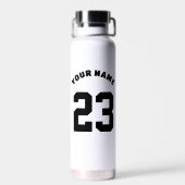 Anpassbare Nummer 23, Individuelle Name, Nummer Trinkflasche (Rückseite)