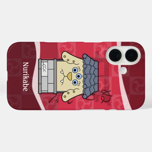 Anpassbare Nurikabe Yokai Case-Mate iPhone Hülle (Rückseite (Horizontal))