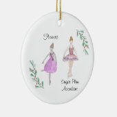 Anpassbare Nussknacker-Blumen/Zuckerpflaume Keramik Ornament (Rechts)