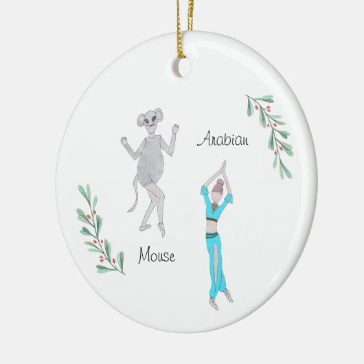 Anpassbare Nutcracker Arabian/Maus Keramik Ornament (Links)