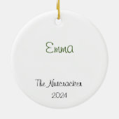 Anpassbare Nutcracker Arabian/Maus Keramik Ornament (Hinten)