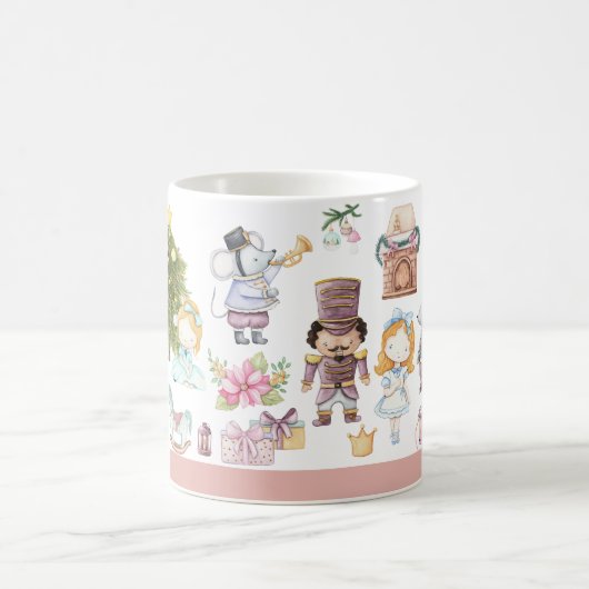 Anpassbare Nutcracker Ballet Weihnachtsfeier-Tasse Kaffeetasse (Mittel)