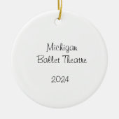 Anpassbare Nutcracker Party Boy/Fritz/Party Vater Keramik Ornament (Vorne)