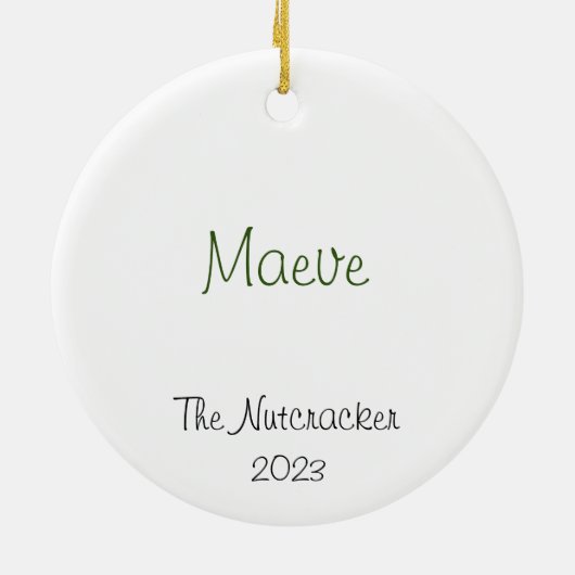 Anpassbare Nutcracker-Party-Vater/Blume/Arabisch Keramik Ornament (Hinten)