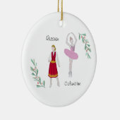 Anpassbare Nutcracker-Russe/Kolumine Keramik Ornament (Rechts)