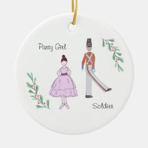 Anpassbare Nutcracker-Soldat/Party-Girl