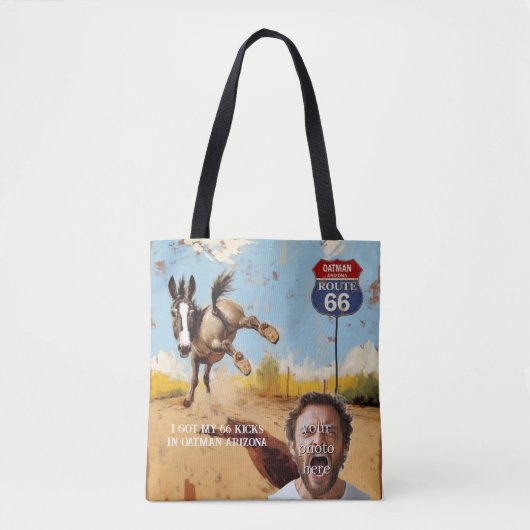 anpassbare Oatman Donkey Route 66 Tasche (Vorderseite)