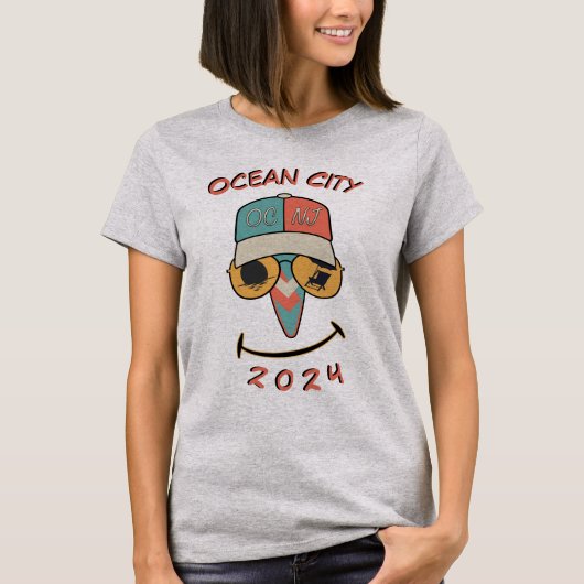Anpassbare Ocean City 2024 T-Shirt (Vorderseite)