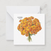 Anpassbare Oktober-Marigold-Geburtstagsgeschenk