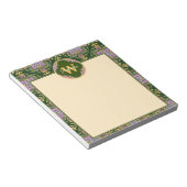 Anpassbare Oliven- und Lavendelöl Azulejos Notepad Notizblock (angewinkelt)