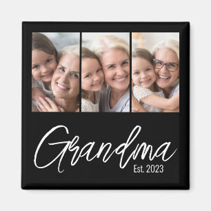 Anpassbare Oma Gegründet Jahr 3 Foto Magnet