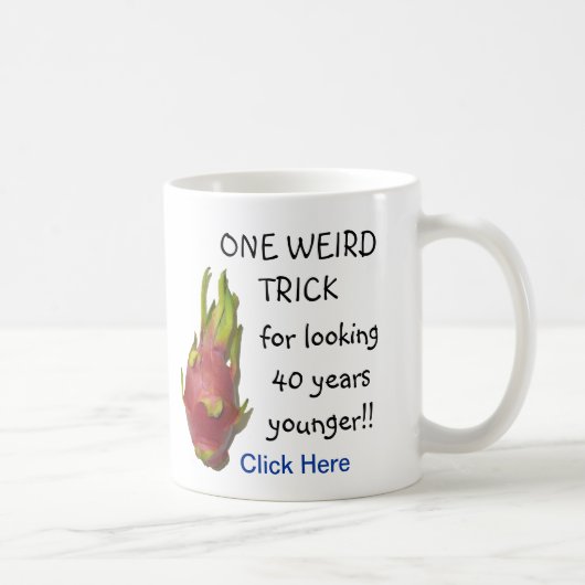 Anpassbare "One Weird Tip"-Anzeige Kaffeetasse (Rechts)