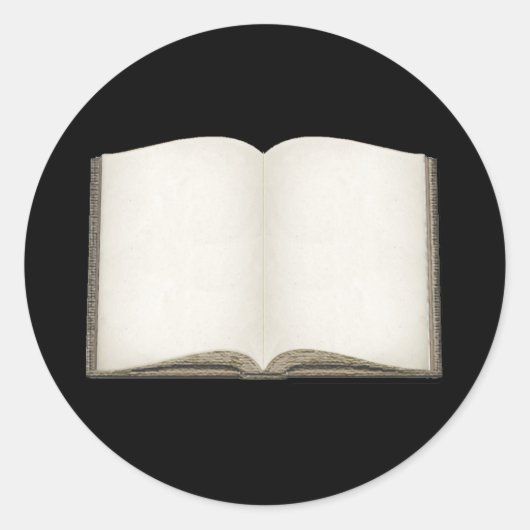 Anpassbare Open Book Stickers (Vorderseite)