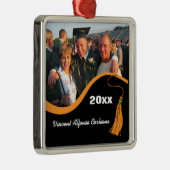 Anpassbare Orange Tassel Abschluss Ornament Aus Metall (Rechts)