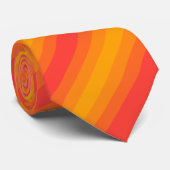 Anpassbare Orangenstreifen Krawatte (Gerollt)