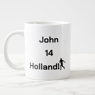 Anpassbare Oranje Fanartikel Jumbo-Tasse