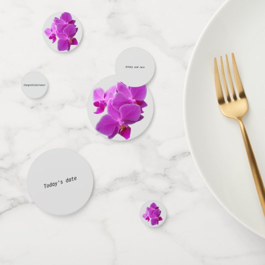 Anpassbare Orchid-Tischkonfetti Konfetti (Gruppe)