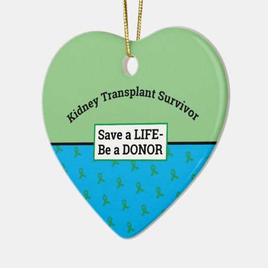 Anpassbare Organspende Keramik Ornament (Links)