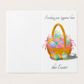 Anpassbare Ostereierkarte (Außenseite Aufgefaltet)