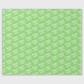 Anpassbare Ostergrün Geschenkpapier (Flach)