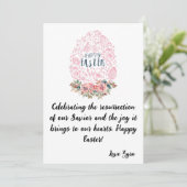 Anpassbare Osterkarte: Feiern der Auferstehung Ankündigung (Stehend Vorderseite)