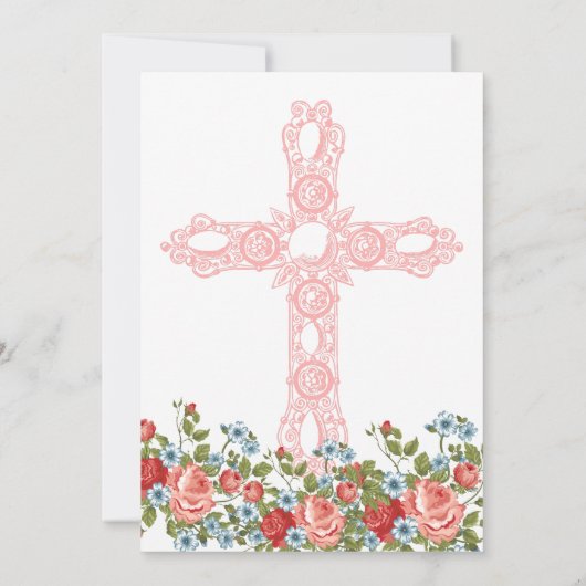 Anpassbare Osterkarte: Feiern der Auferstehung Ankündigung (Rückseite)