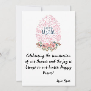 Anpassbare Osterkarte: Feiern der Auferstehung Ankündigung