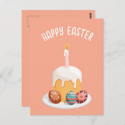 Anpassbare Osterkarte Postkarte (Vorne/Hinten)