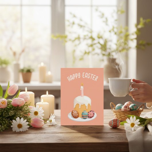 Anpassbare Osterkarte Postkarte