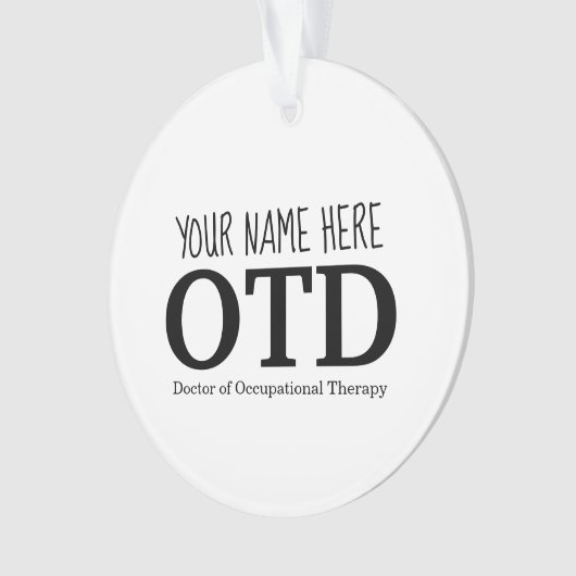 Anpassbare OTD-Ornament Ornament (Vorderseite)