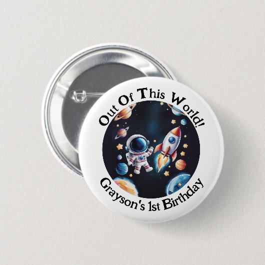 Anpassbare "Out of This World"-Schaltfläche zum Ge Button (Vorne & Hinten)