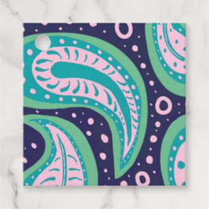 Anpassbare Paisley Favor Tags Geschenkanhänger