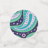Anpassbare Paisley Table Confetti Konfetti (Klein Vorderseite)