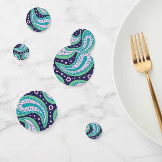 Anpassbare Paisley Table Confetti Konfetti (Gruppe)